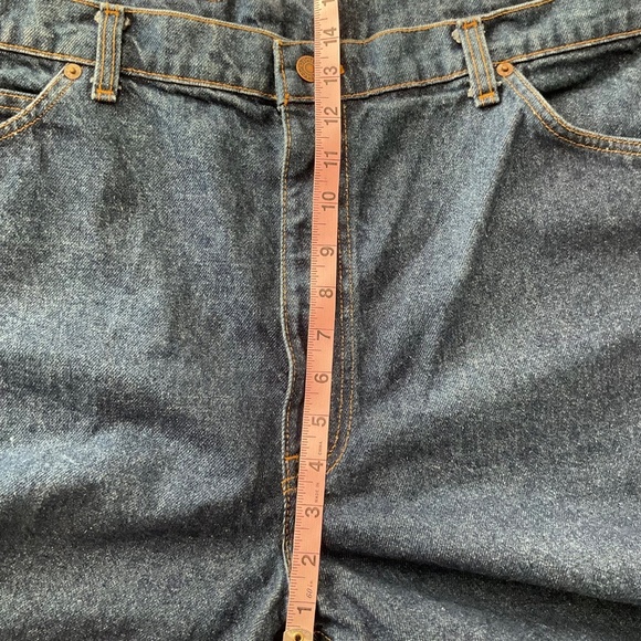 VTG Levis Two Horse Brand Leather Tab Blue Denim Jeans Mens 42 x 32 Made in USA - Picture 13 of 15